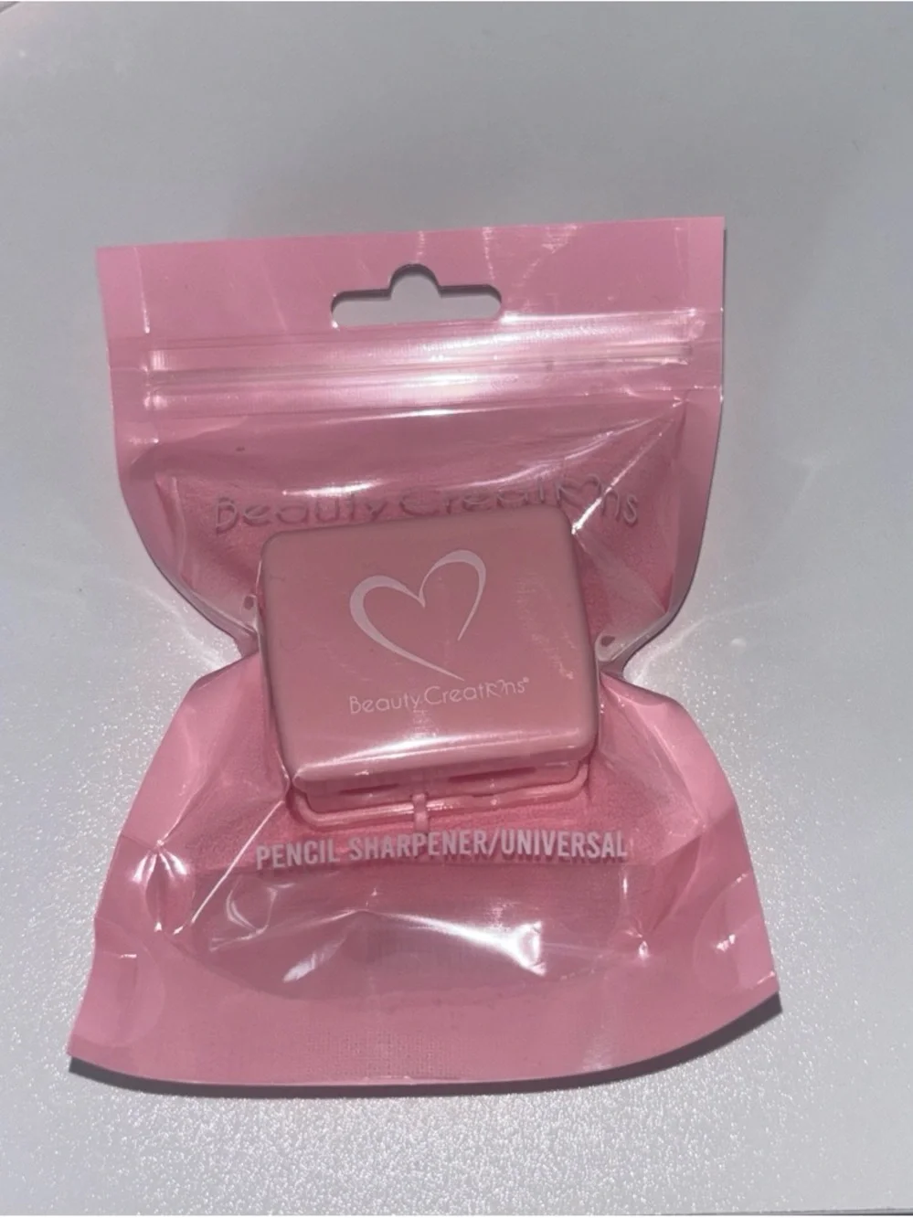 Beauty Creations Pink Pencil Sharpener